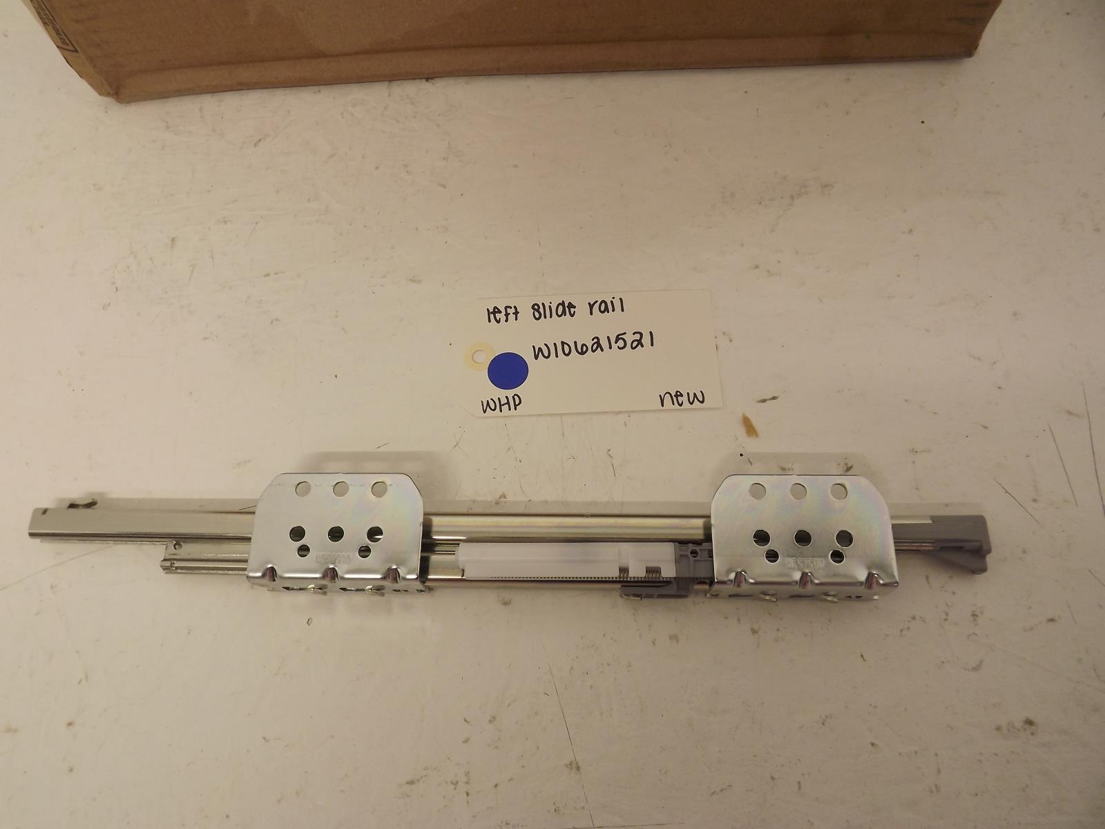 Whirlpool Refrigerator W10621521 Left Slide Rail New Whirlpool Refrigerator W10621521 Left Slide Rail New